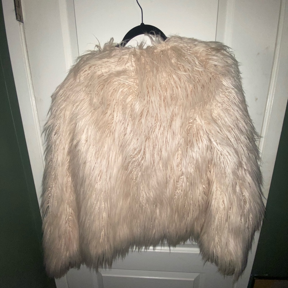 Forever 21 pink fur jacket